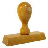 Holzstempel - Rechteck 85x30