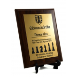 Holzplakette, Etikette und Stand 200 x 150 mm