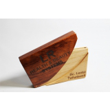 Holzgravur - Etui für Visitenkarten 026521