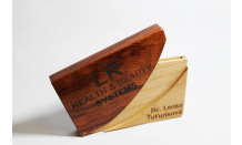 Holzgravur - Etui für Visitenkarten 026521